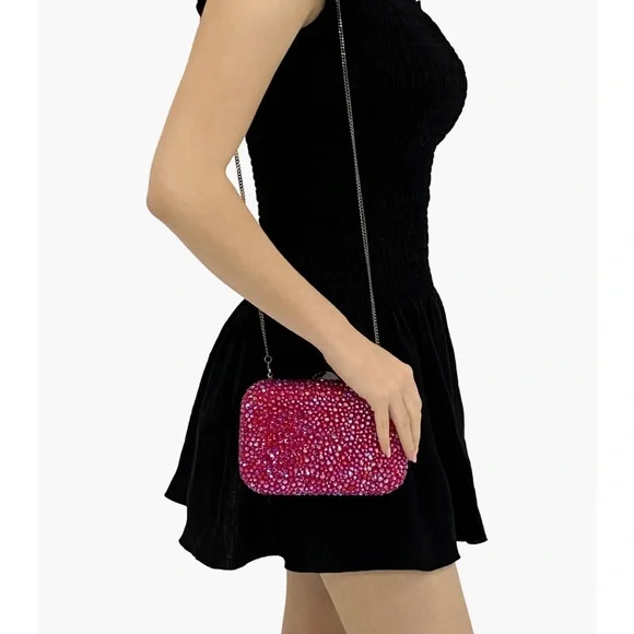 Olga Berg Casey Hot Fix Crystal Clutch - Picture 2 of 8